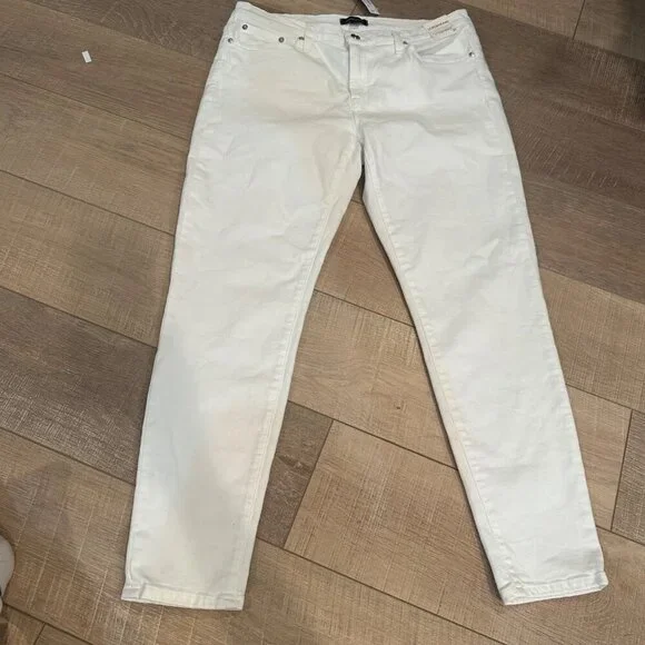 J CREW WOMENS JEANS SIZE 31 8" TOOTHPICK WHITE NEW - Picture 1 of 11